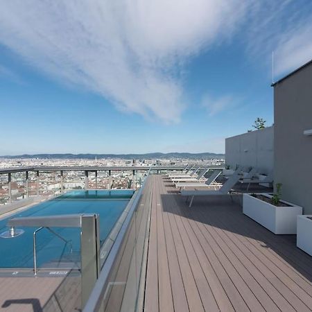 Ferienwohnung Hoch Hinaus, Neu Und Stilvoll Mit Pool Am Dach Wien Exterior foto